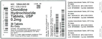 0-2mg 30ct - LABEL CLONIDINE HCL TABS 0 2MG BPI(10544 042 30) ACTIVIS(0228 2128 50) REV0